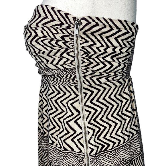 Edme & Esyllte for Anthropologie Strapless Aztec Print Maxi Dress Size 2 - Picture 8 of 12